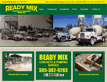 Tablet Screenshot of concrete-readymix.com